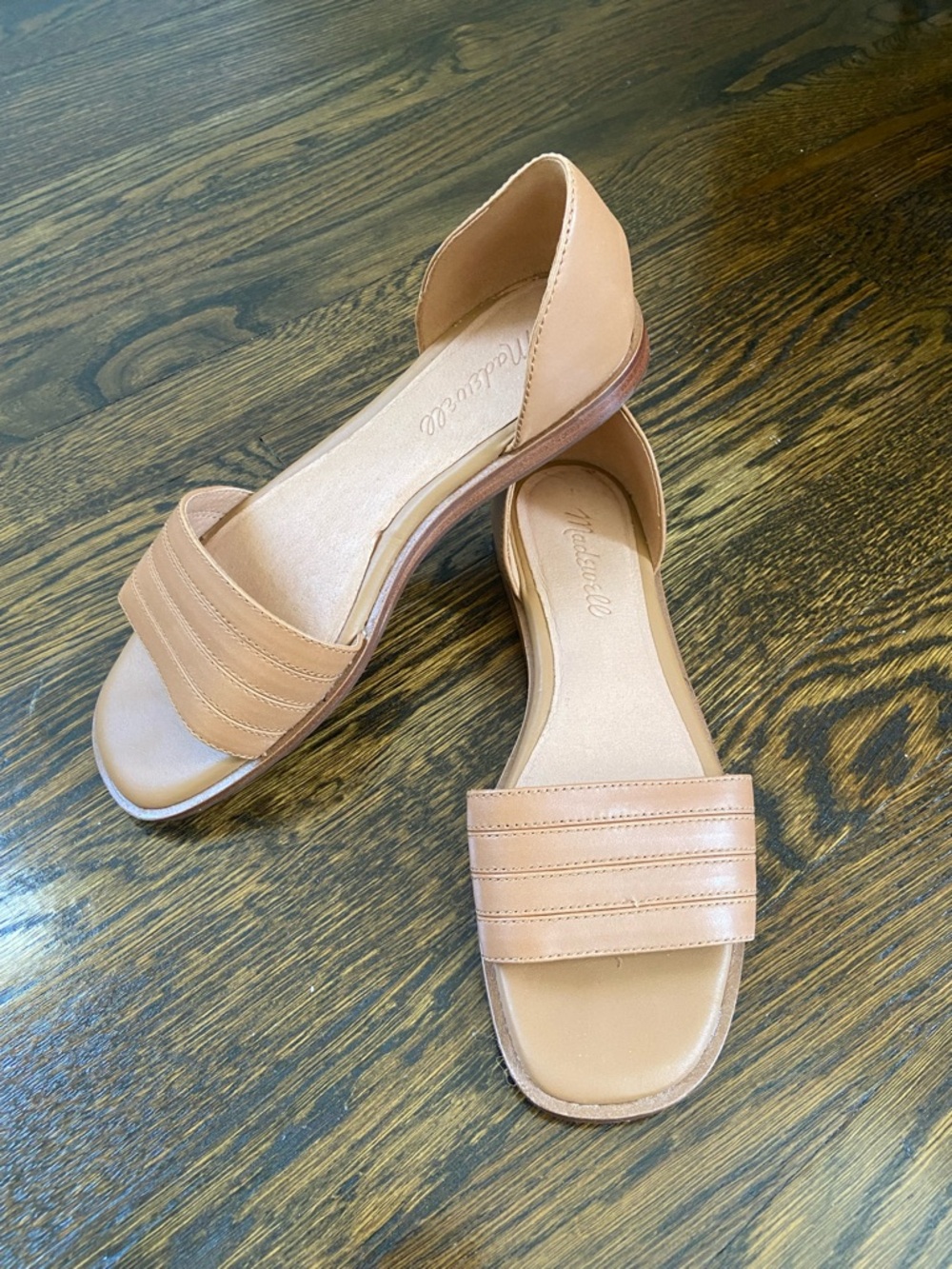 Madewell Tan Open-Toe D'Orsay Sandals - Tan